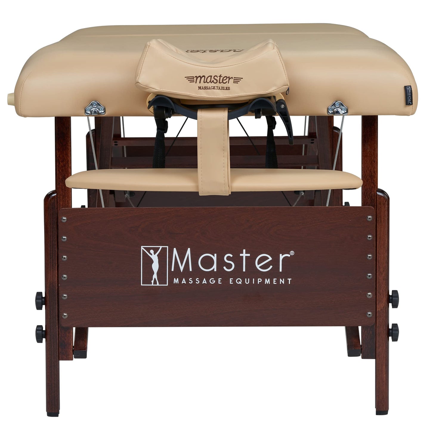 Master Massage 30" Del Ray Pro Portable Massage Table (30" Width x 84" Length) with Adjustable Table Height, 750lbs. Working Capacity- Massage Bed, Tattoo Table, Lash Table - Cream