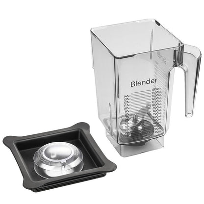 90 oz Replacement Jar Compatible with Blendtec Blender, Wide Compatible with Classic/Designer/Professional/Commercial Series Container Pitcher Cup, Includes Blade and Lid