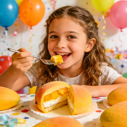 Juome 2 Pack 3D Mango Shape Cake Mold - 8 Cavity Fruit Pudding Mango Silicone Molds for Baking Pastry, Ice Cream, Mousse Cake Decoration Mould Supplies