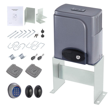 CO-Z APP Smart Automatic Sliding Gate Opener, 280W Electric Gate Opener for Doors up to 1400lb 40ft, Driveway Home Garden Gate Opening System, Gate Complete Kit with Remote Control & IR Sensor