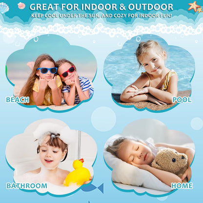 Towel Amigo 50" 30" 3 12 -1Pack Unicorn Hooded Towel, Oversized L x W for Ages to Kids, Unicorn Theme