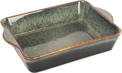 Regine Switzerland Ceramic Casserole Baking Dish - 2 Quart Oven Safe Lasagna Pan | Durable 10 x 8 Inch Bakeware