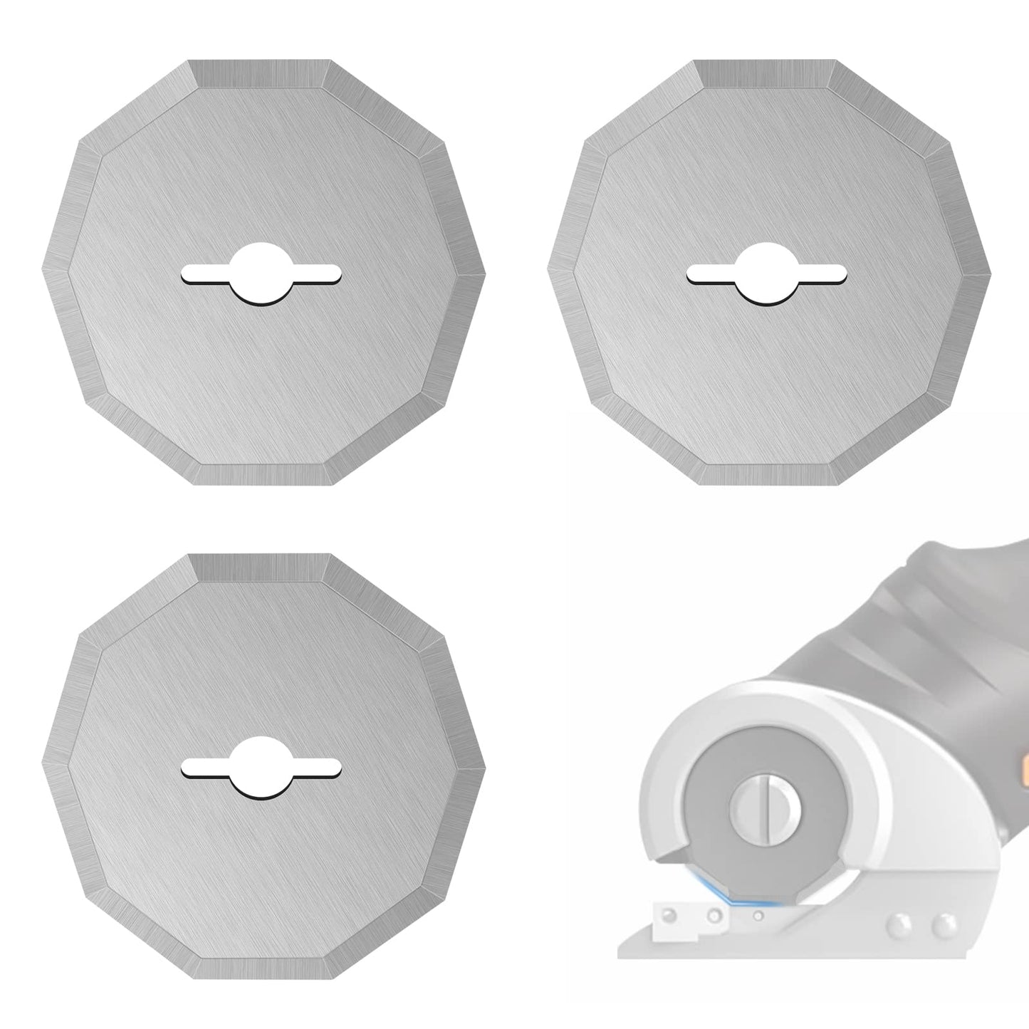 SOMOLUX WA2300 Blades Compatible with Worx ZipSnip Cordless Scissors Replacement Blades, Fits RC2600K, RC2601, RC2602, WX080L, WX081, WX082L, WX081L, WX745L.9 (3-Pack)