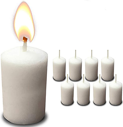 Ner Mitzvah 3 Hour Neironim Candles, 24 Count Shabbat and Votive Wax Candle