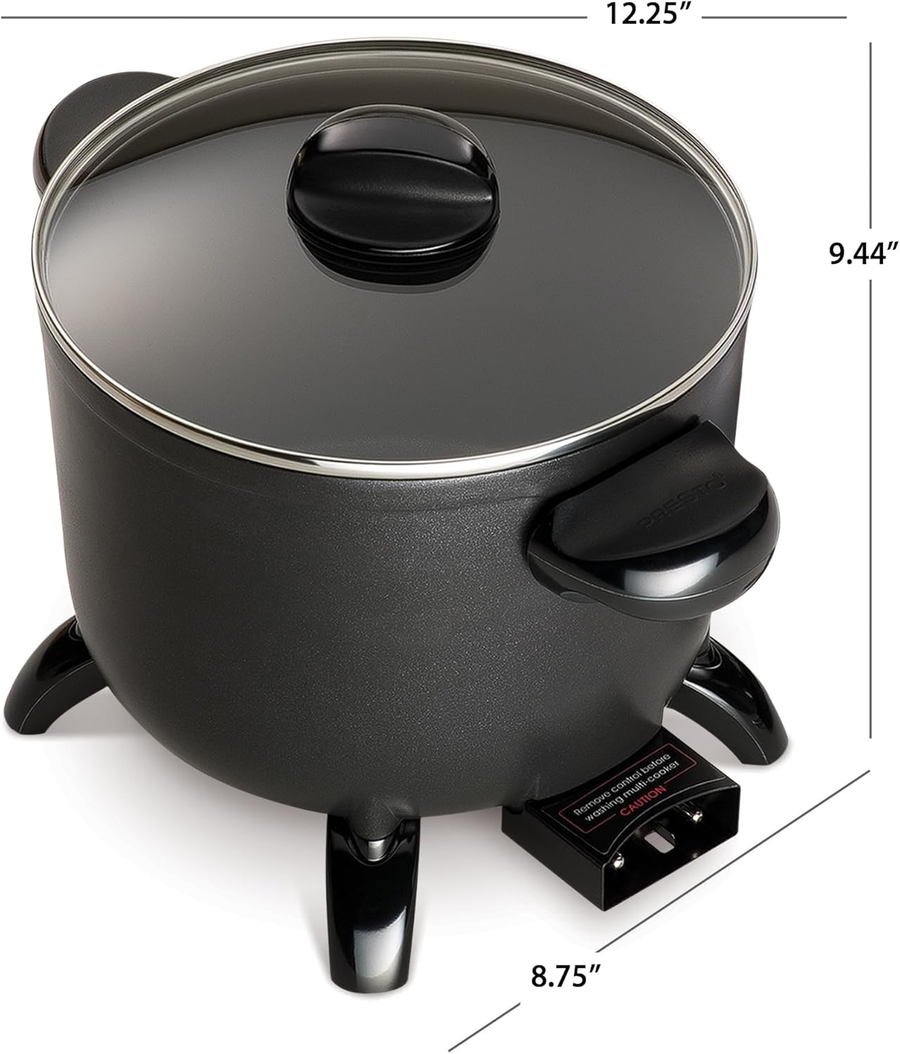 Presto 06006 Kitchen Kettle Multi-Cooker/Steamer, Black