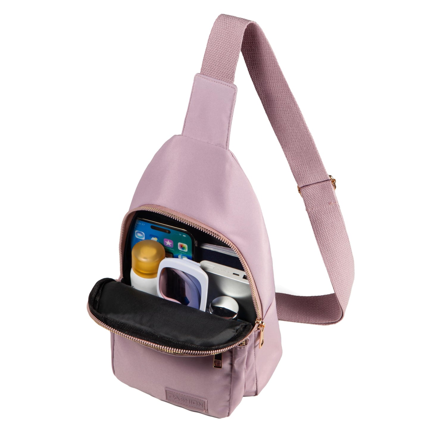 Cross Body Bag Sling Backpack Fanny Pack Small Crossbody Bags for Women Trendy - Black