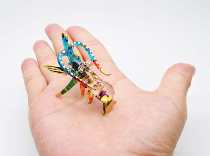 Handcrafted Miniature Lobster Figurine - Unique Glass Art