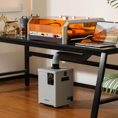 Genmitsu L8 20000mW Laser Engraver+MD18 Rotary Roller, MD19 Flat Rotary Roller, MD13 MD13 Smoke Purifier, Laser Safety Class 1