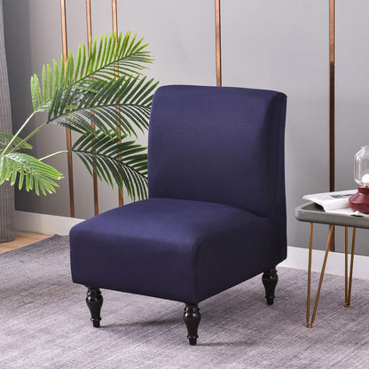 lihuitong Armless 2 Armless Armless Chair Slipcover Pieces Printed Accent Chair Cover Stretch Spandex Slipper Chair