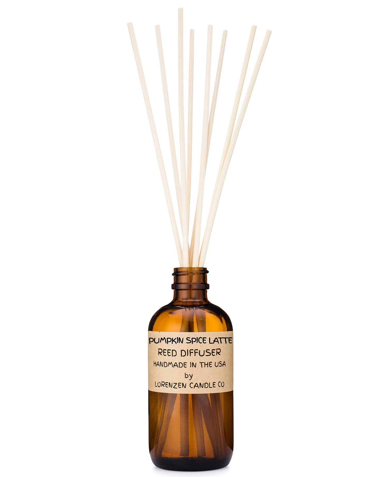 Pumpkin Spice Latte Reed Diffuser Set | Handmade in The USA by American Workers | Lasts for 2-3 Months |