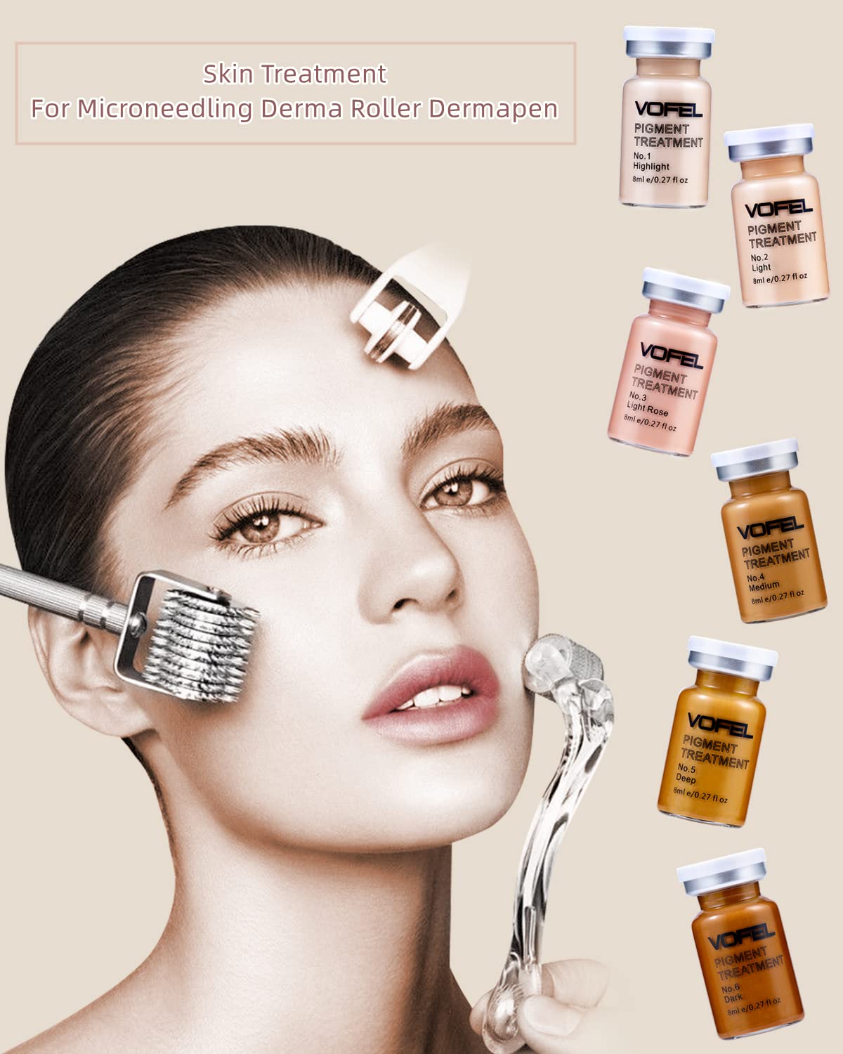 BB Glow Starter Kit BB Glow Serum for Microneedling Serum Ampoule Skin Treatment Kit 0.27oz 12 Vials