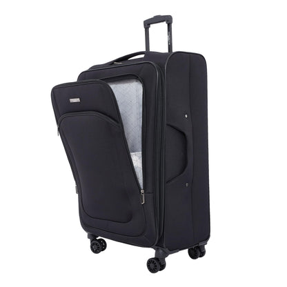 Travelers Club 4 Piece Soulana Luggage & Travel Set, Black