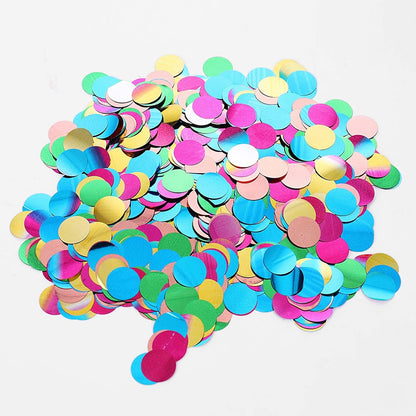 Rainbow Confetti Balloons, 25 Pcs Thickened 12 Inch Clear Latex Balloons with Colorful Confetti for Graduation,