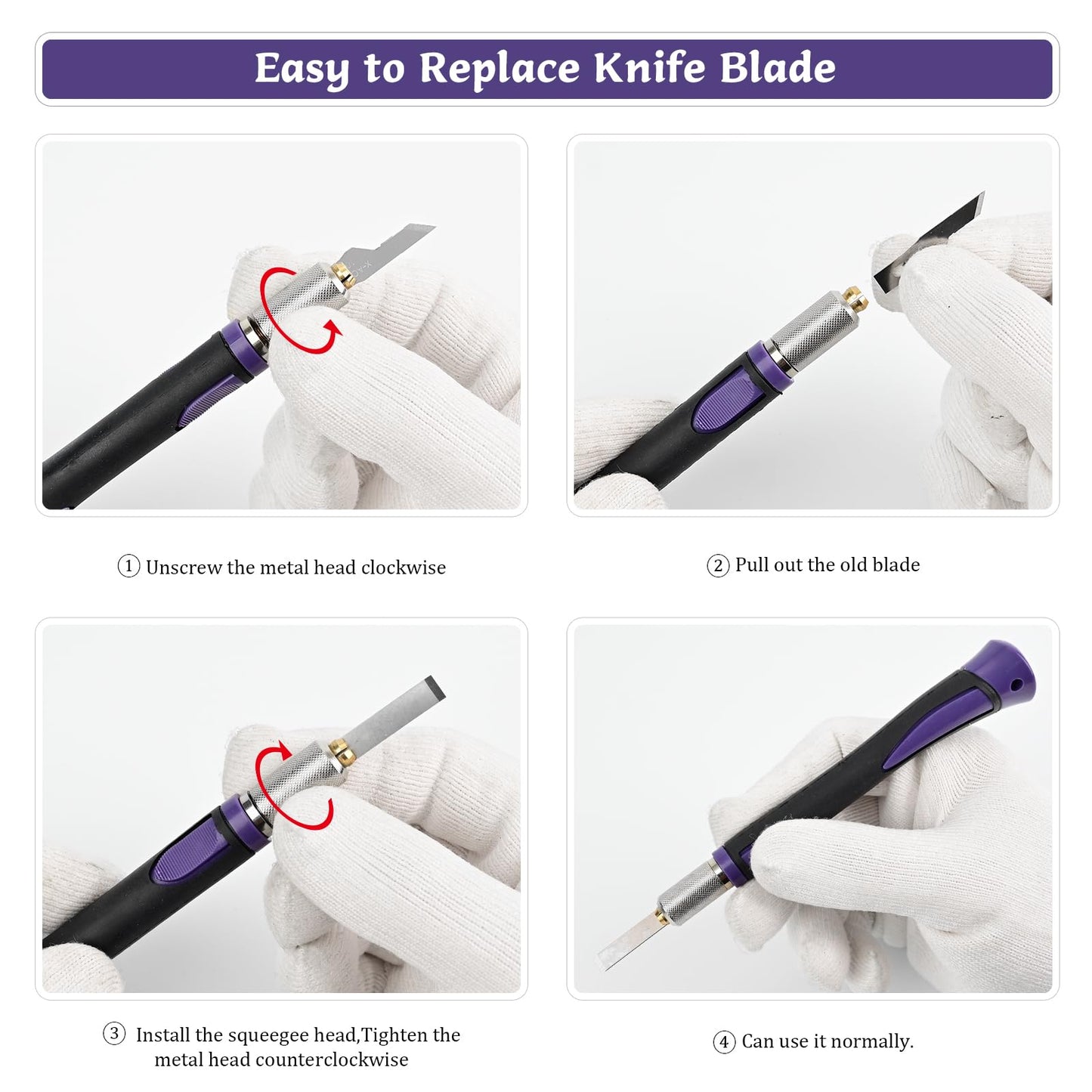 EHDIS 2PCS Exacto Knife Set Utility Craft Precision Hobby Knife Kit with 50PCS Blades for Art, Working-Stencil, Scoring, Scrapbooking, Architecture Modeling, Crafting
