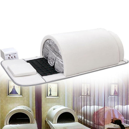 piudoiliy Infrared Sauna Dome, Near Zero EMF Function, 1200W, Portable Home Sauna with Therapeutic Jade Stones, Infrared Photon Light, Steam Tent (White)