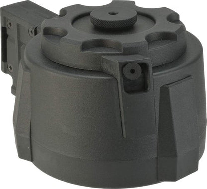 Evike Airsoft - Angel Custom 1500 Round Firestorm AEG Airsoft Drum Flashmag (Model: G36 / Black)