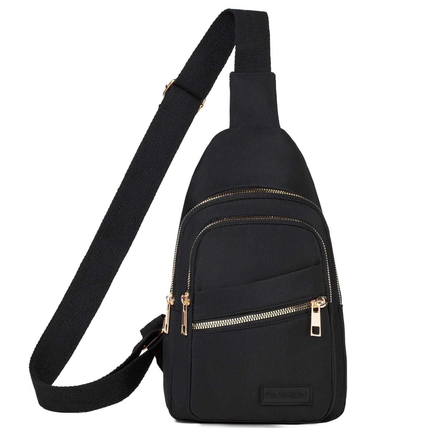 Cross Body Bag Sling Backpack Fanny Pack Small Crossbody Bags for Women Trendy - Black
