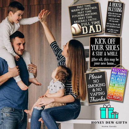 Honey Dew Gifts Decorative Wood Sign, "Some Call It Chaos We Call It Family," 5x10 Inch Wall Decor, 75408