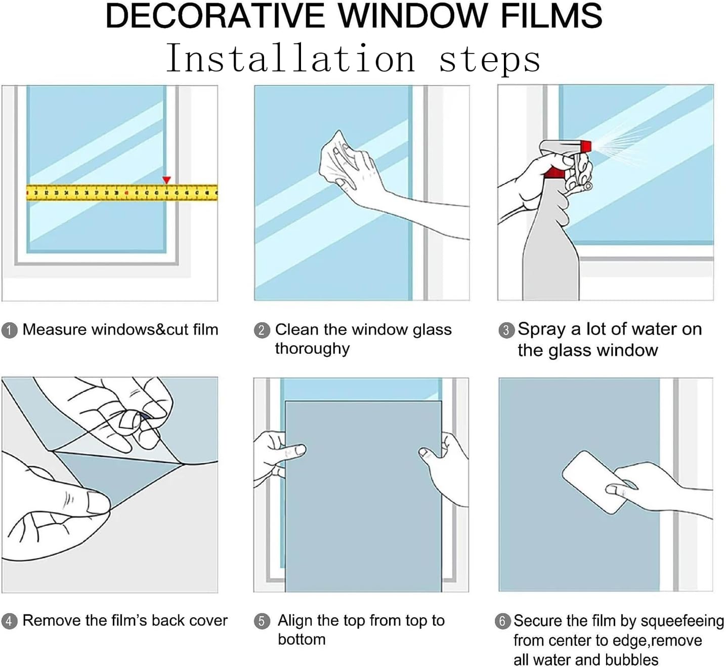 Window Privacy Film, Crow Stained Glass Window Film, Frosted Glass Cling, Heat Blocking Static Cling, 17.7"x39.5"
