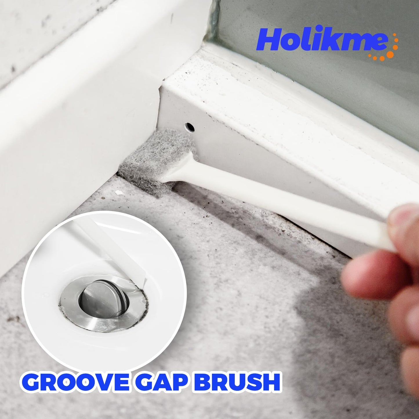 Holikme 6Pack Kitchen Cleaning Brush, Green