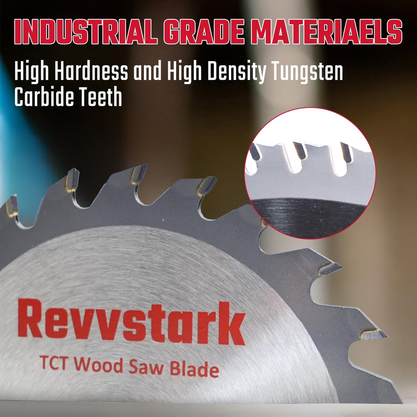 Revvstark 3 Pack 3 Inch 36 Tooth Carbide Circular Saw Blade for Wood, Plastic, PCV, Acrylic, Aluminum with 7/16" Arbor, 3/8" Bushing, Fit Dewalt Craftsman Ryobi Milwaukee