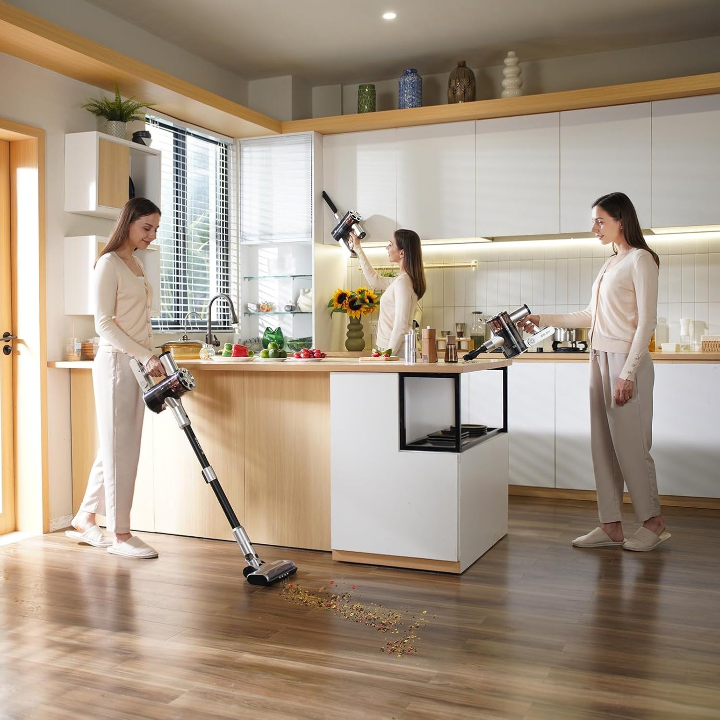 Belife Retractable Metal Tube, Extensible Wands for Belife S10 Cordless Stick Vacuum Cleaner, 17.6inch-25.5inch