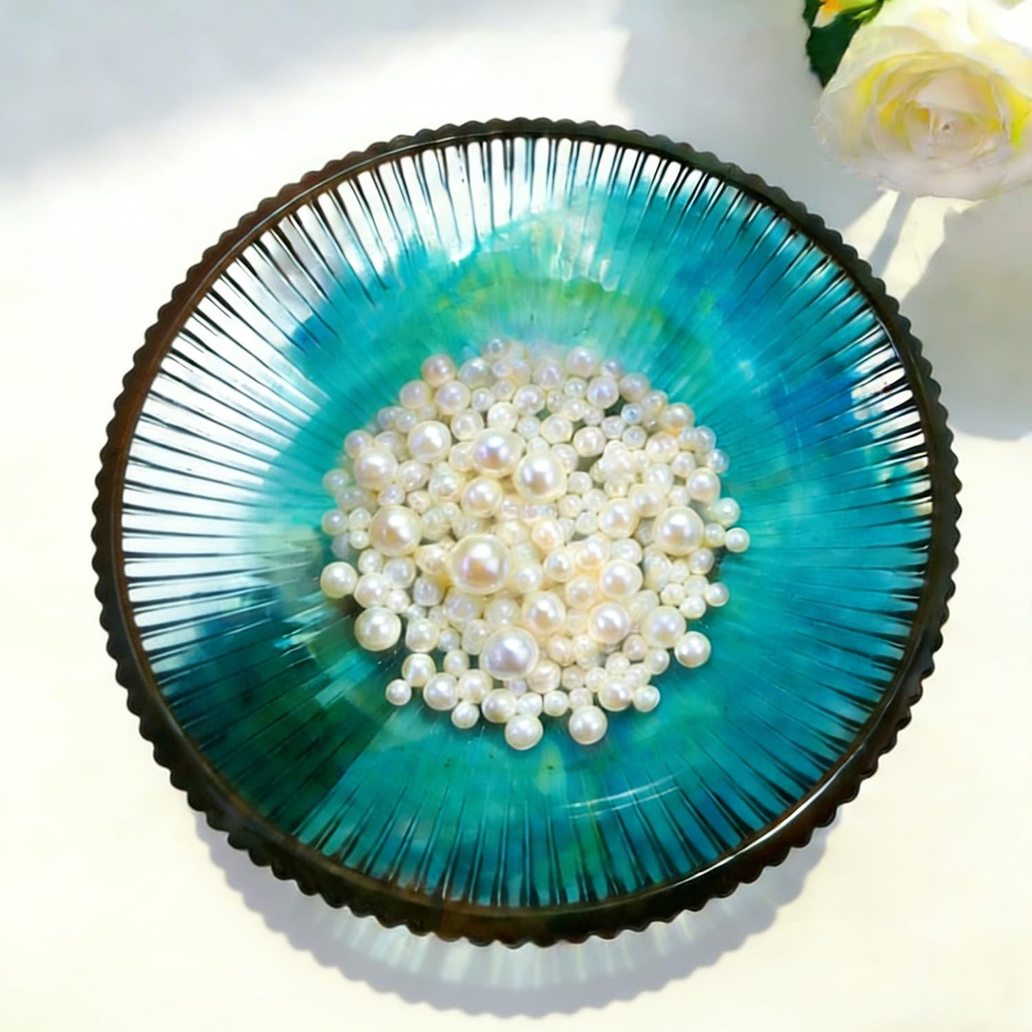 Large Bowl Resin Mold, Round Striped Deep Bowl Epoxy Resin Casting Mold, Big Container Storage Mold for Jewelry Candle Holder, Concrete Molds Succulent Pot Makeup Organizer, Home Decoration