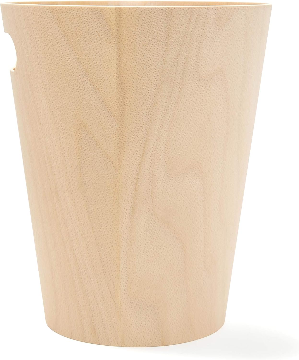 Umbra Woodrow 2 Gallon Modern Wooden Trash Can Wastebasket or Recycling Bin for Home or Office, Natural