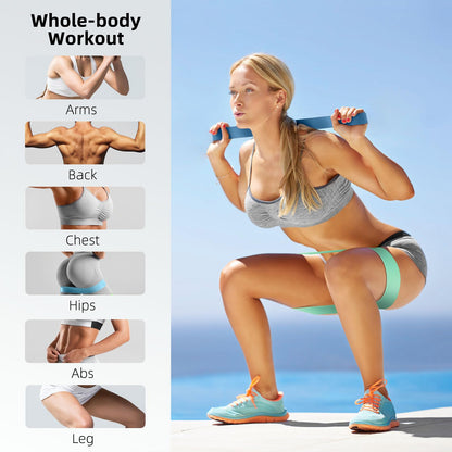 Resistance Bands for Working Out, Home Gym Exercise Workout Bands for Women and Men, 5 Set of Stretch Bands for Booty Legs