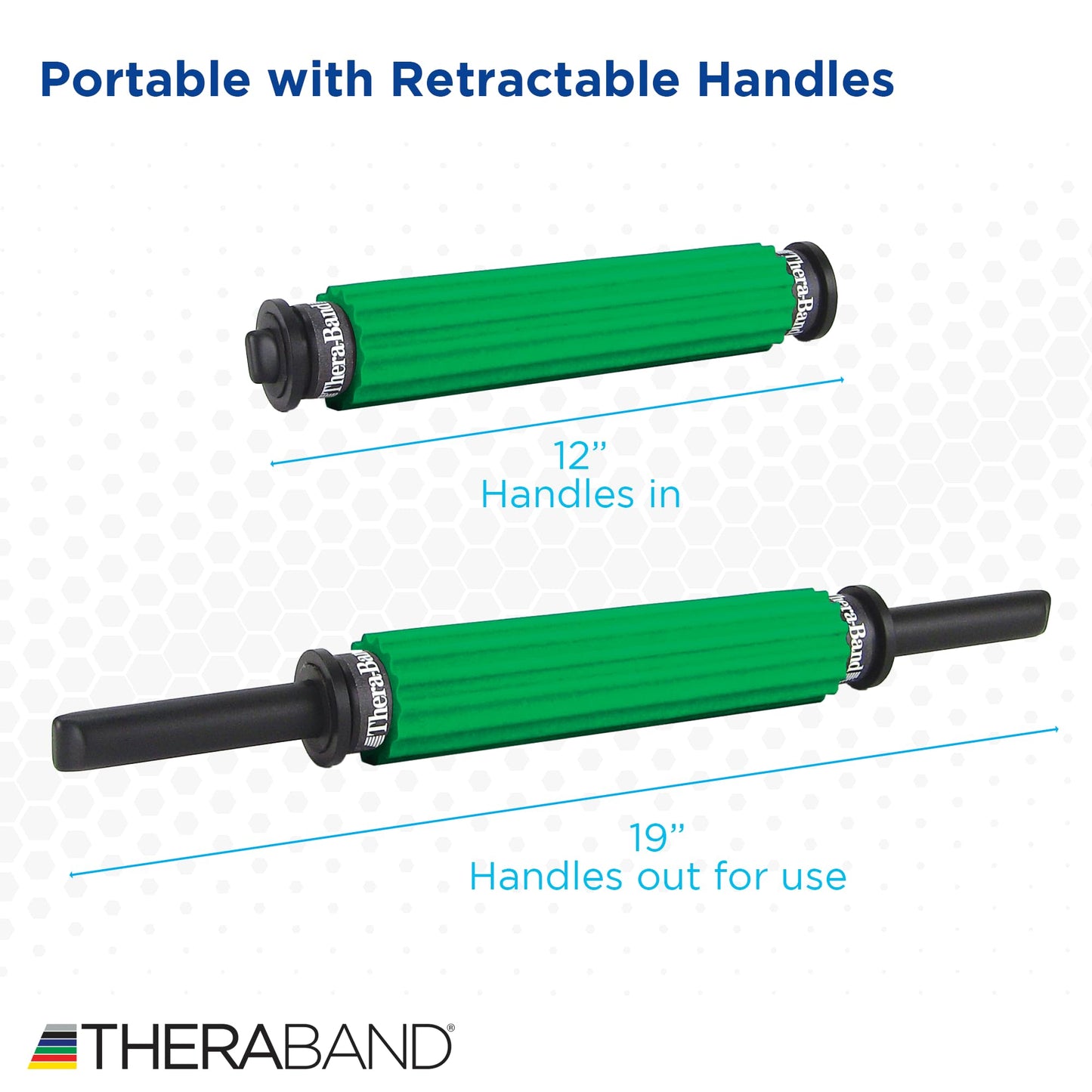 THERABAND Roller Massager +, Muscle Roller Stick for Self-Myofascial Release, Deep Tissue Massage Rolling Pin, Trigger Point Release, Muscle Soreness, Best Gifts for Runners, Athletes, Crossfit