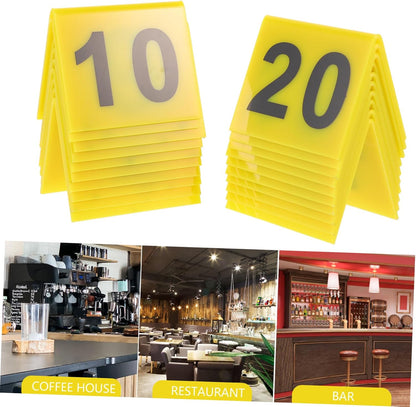Scene Markers, 20pcs Digital Desk Game Number Marker Table Number Plates for Multifunctional Use