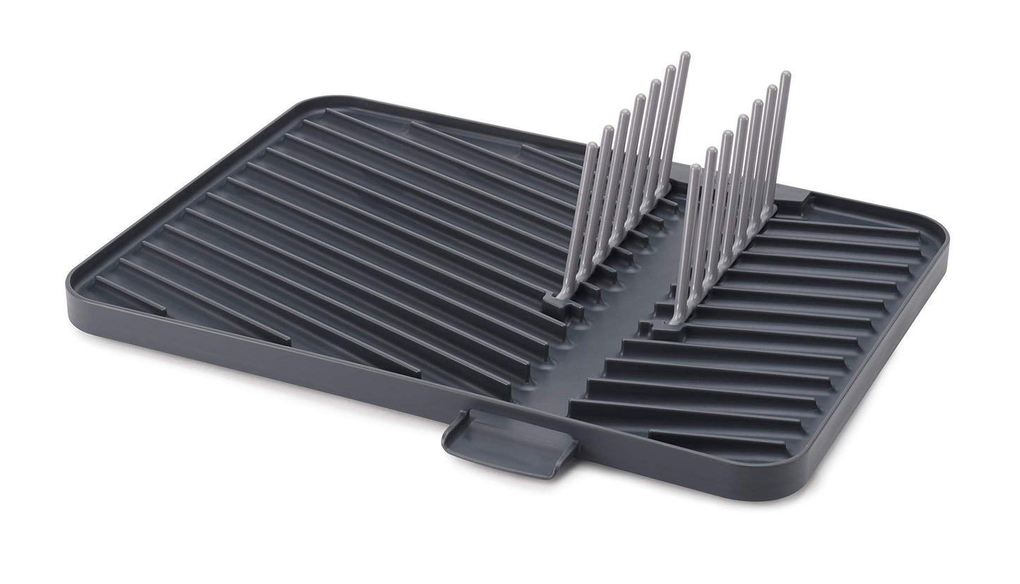 Joseph Joseph Flip-Up Drain Board with Foldable Dish Rack, One-size, Gray
