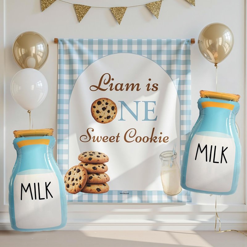 Large Milk Bottle Balloons Baby Bottle Decor for Milk and Cookies Birthday Decorations Baby Milk Theme Party Supplies 3 Pack