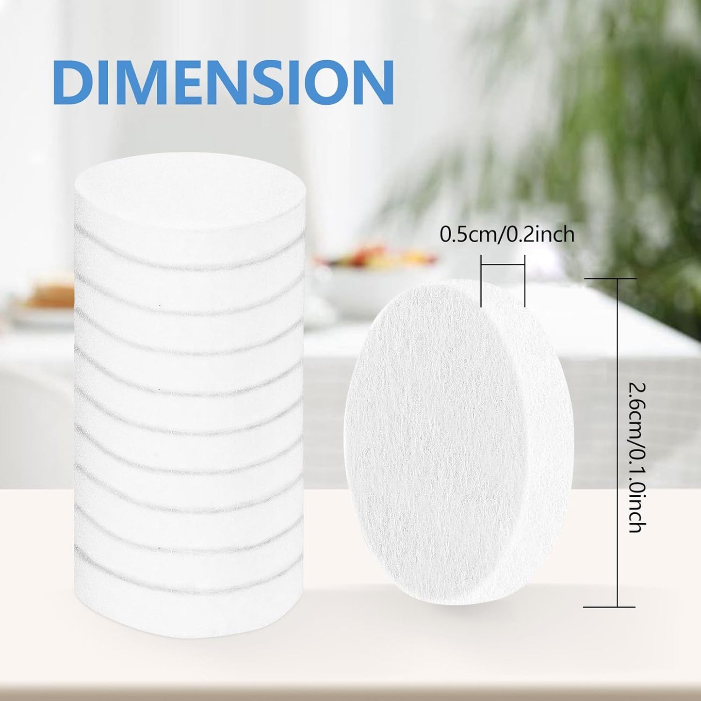 KEEPOW 12 Pack Aroma Pads Refills, Compatible with LEVOIT Core Mini/LV-H128 Air Purifier, Essential Oil Pads Replacement
