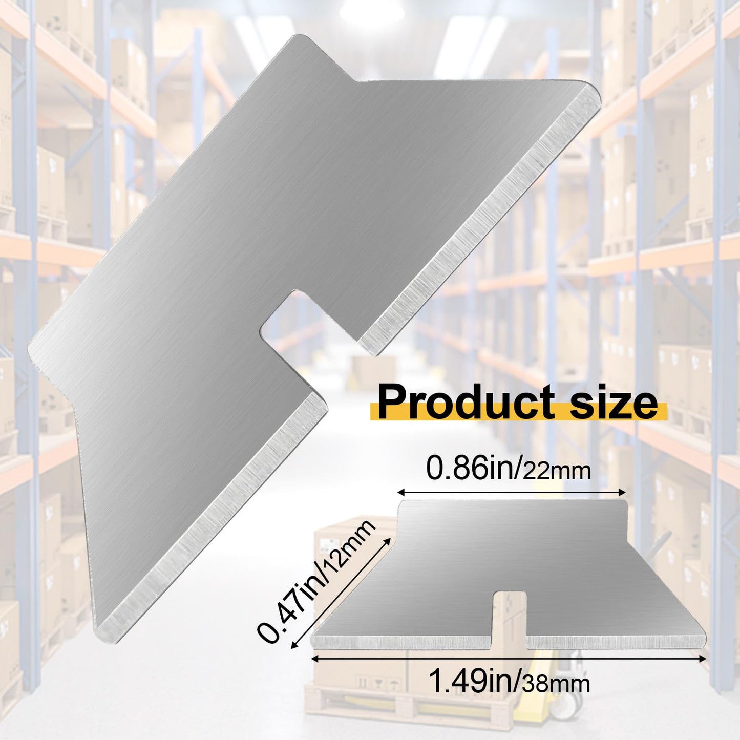 60 Pack Cutter Replacement Blades for Easy Cut, Blade Suitable for Easy Cut/EZ 1000, 1500, 2000, 4000 series and Veltec VC900, VC1000, VC2000, VC4000 safety cutters