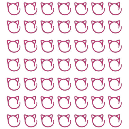 uxcell 50pcs Stitch Markers, Spiral Stitch Markers Crochet Needle Clip Counter Knit Ring Crochet Locking Sewing Accessories for DIY Handcraft Knitting and Crocheting, Red
