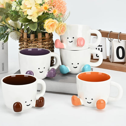 Skiennix Cute Funny Coffee Mug - Unique 12.8oz Ceramic Tea Cup for Women | Perfect Office Gift (Chocolate)