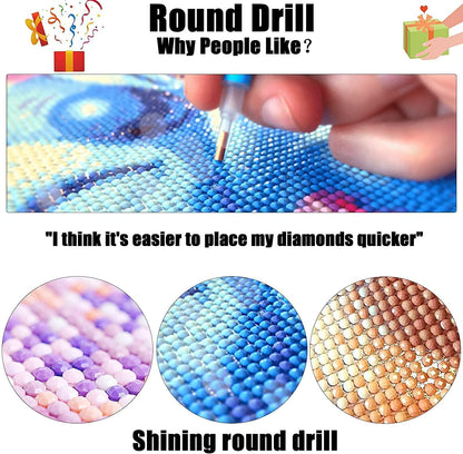 antor 10 Pack 5D Diamond Painting Kits for Adults, Full Drill Scenery Diamond Art Set, DIY Gem Painting Canvas, Diamond Art Embroidery Craft for Home Wall Decor