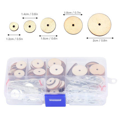 KooingTech Doll Joints, Craft Joint Doll Making Supplies 50 Sets Doll Movable Joints with Storage Box, Toy Joints Compatible with Teddy Bear Craft Doll Joint 12 14 16 18 20MM