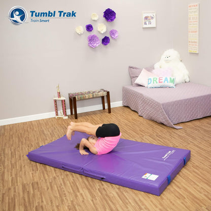 Tumbl Trak Jr. Practice Mat Gymnastics Crash Pad, Purple