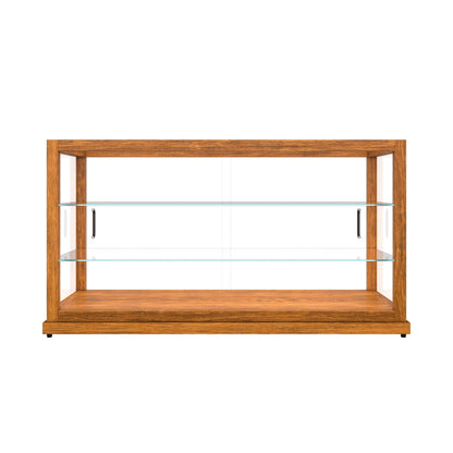 KoolMore 44 in. Horizontal Light Wood Countertop Dry Bakery Display Case, Large Bread, Pastry and Dessert Display with Tempered Glass