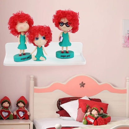 Wall Mounted Small Floating Shelf Stick On Shelves for Bedroom, Kitchen, Bathroom - Display Speakers, Photo Frame,