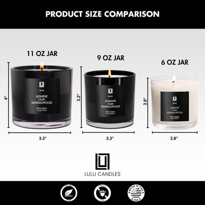 Lulu Candles | Beachside | Smells Fresh & Clean | Luxury Scented Soy Jar Candle | Hand Poured in The USA | Highly Scented Long Lasting (9 Oz.)
