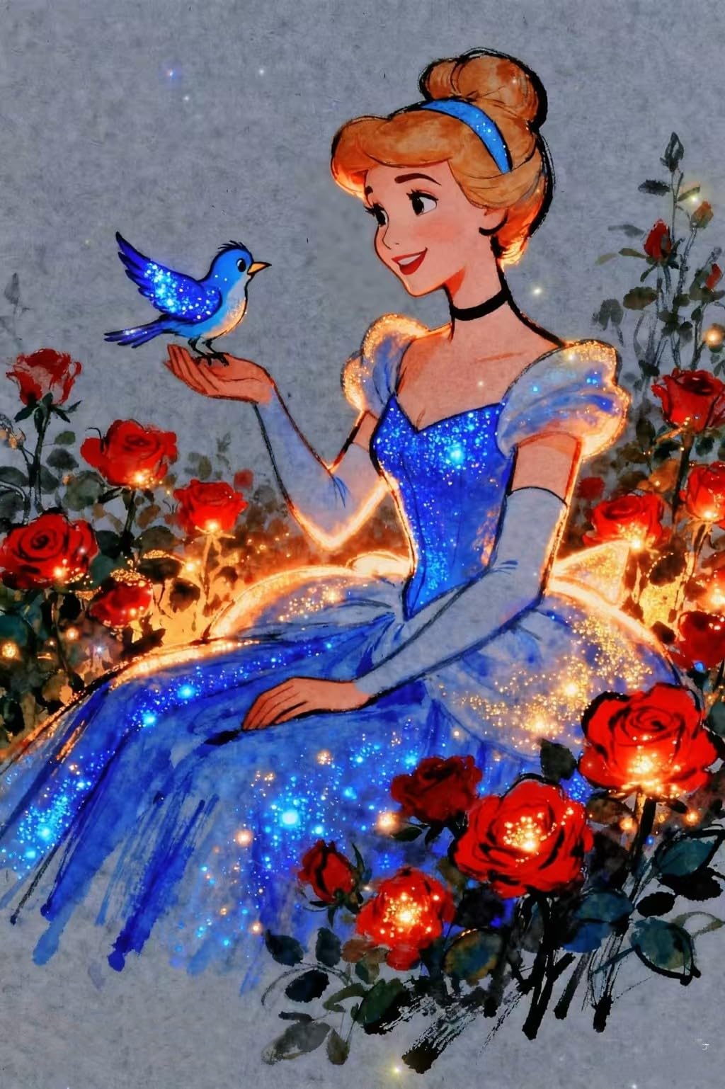 8 Pack Disney Princess Diamond Painting Kits for Adults, 5D DIY Diamond Art Full Drill Crystal Rhinestone Craft Set, Disney Princess Characters Diamond Paintings Diamond Dotz for Home Wall Decor Gifts