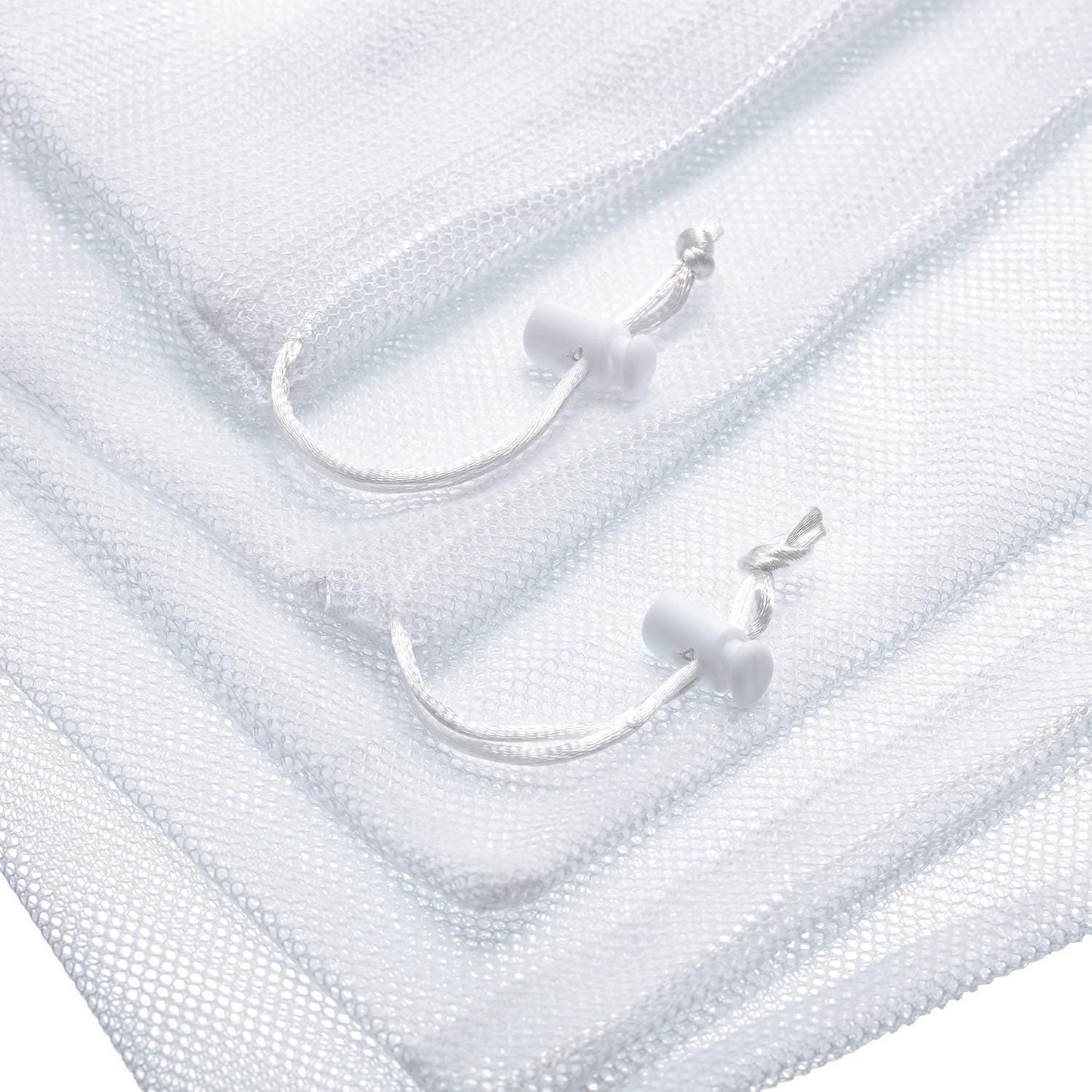 Frienda 6 Pieces Mesh Stuff Sack, 11 x 15 Inch Durable Nylon Drawstring Laundry Bag for Travel