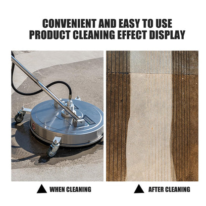 TRELVEX 15" Pressure Washer Surface Cleaner, Surface Cleaner for Pressure Washer,Stainless Steel Power Washer Accessory 1/4" Quick Connector, 2 ExWand Attachments, 2000 PSI Stainless Steel