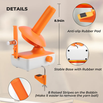 Yarn Winder, Electric Yarn Ball Winder for Crocheting, Compact Yarn Cake Winder