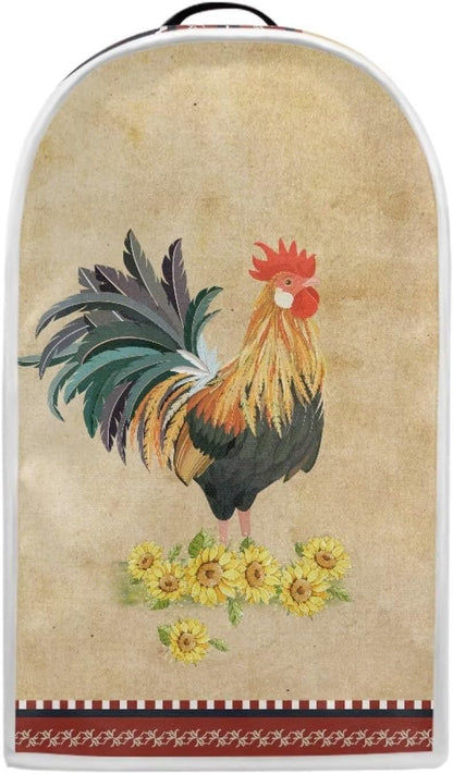 Rooster Blender Dust Cover, Anti Fingerprint Polyester Cover for Stand Mixer or Coffee Maker, Kitchen Protection