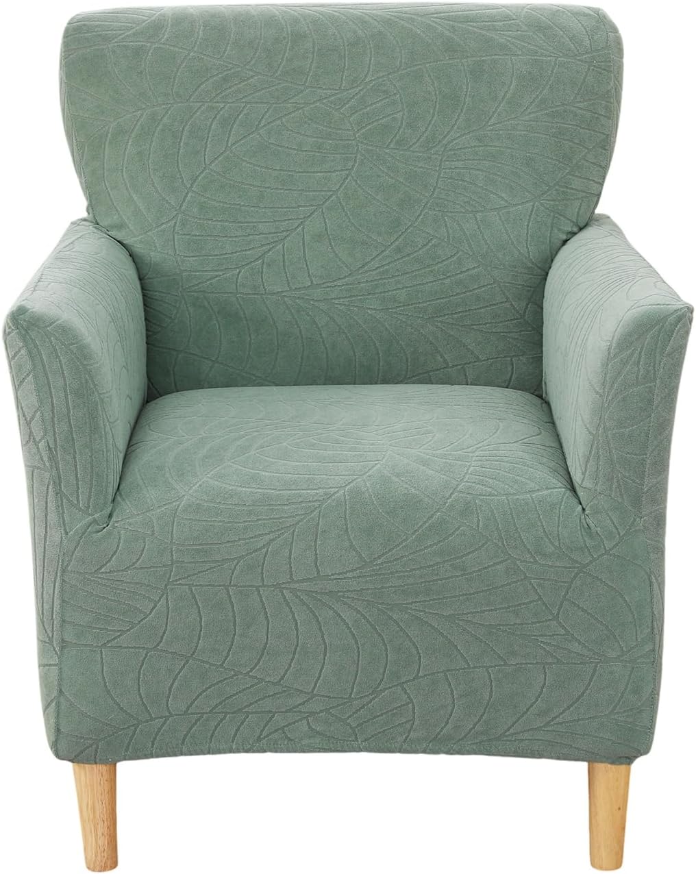 1 Sofa,29 CRFATOP Stretch Piece Chair Covers with Arms Jacquard Accent Chair Cover Armchair Flower Soft Banquet