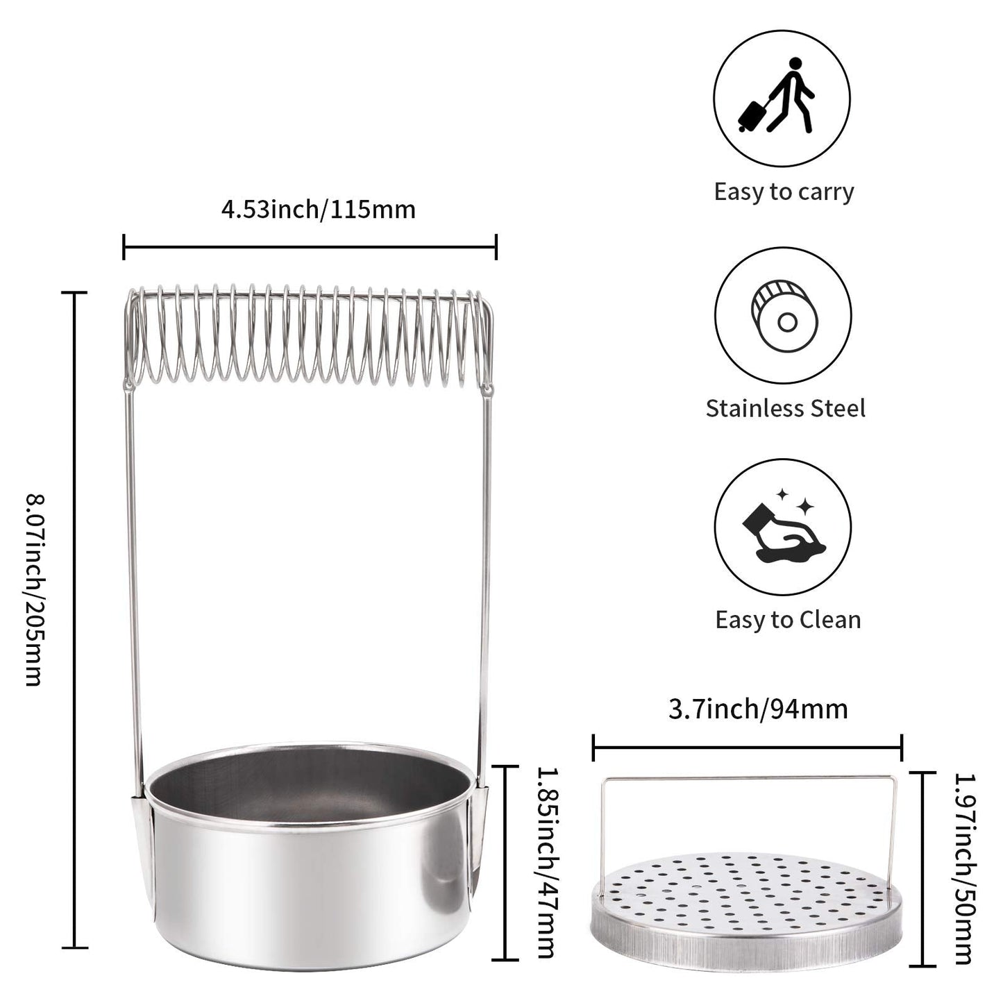 MyLifeUNIT Portable Artist Brush Washer, Paint Brush Cleaner with Wash Tank & Removable Screen